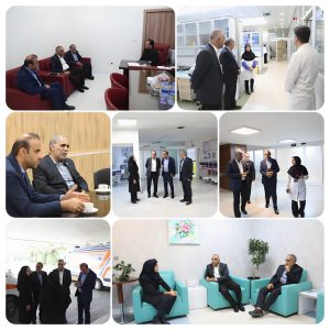 بازدید رئیس اداره خدمات مهندسی و دانش بنیان و رئیس اداره گردشگری سازمان توسعه تجارت ایران از بیمارستان